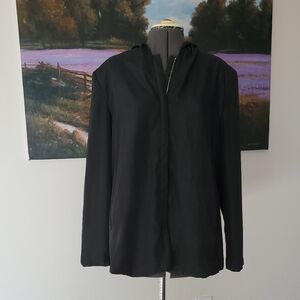 Women's Black Hooded Jacket
